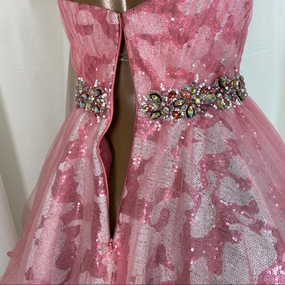 ALYCE Paris sweetheart Jeweled Mini Dress 6 - Picture 12 of 15